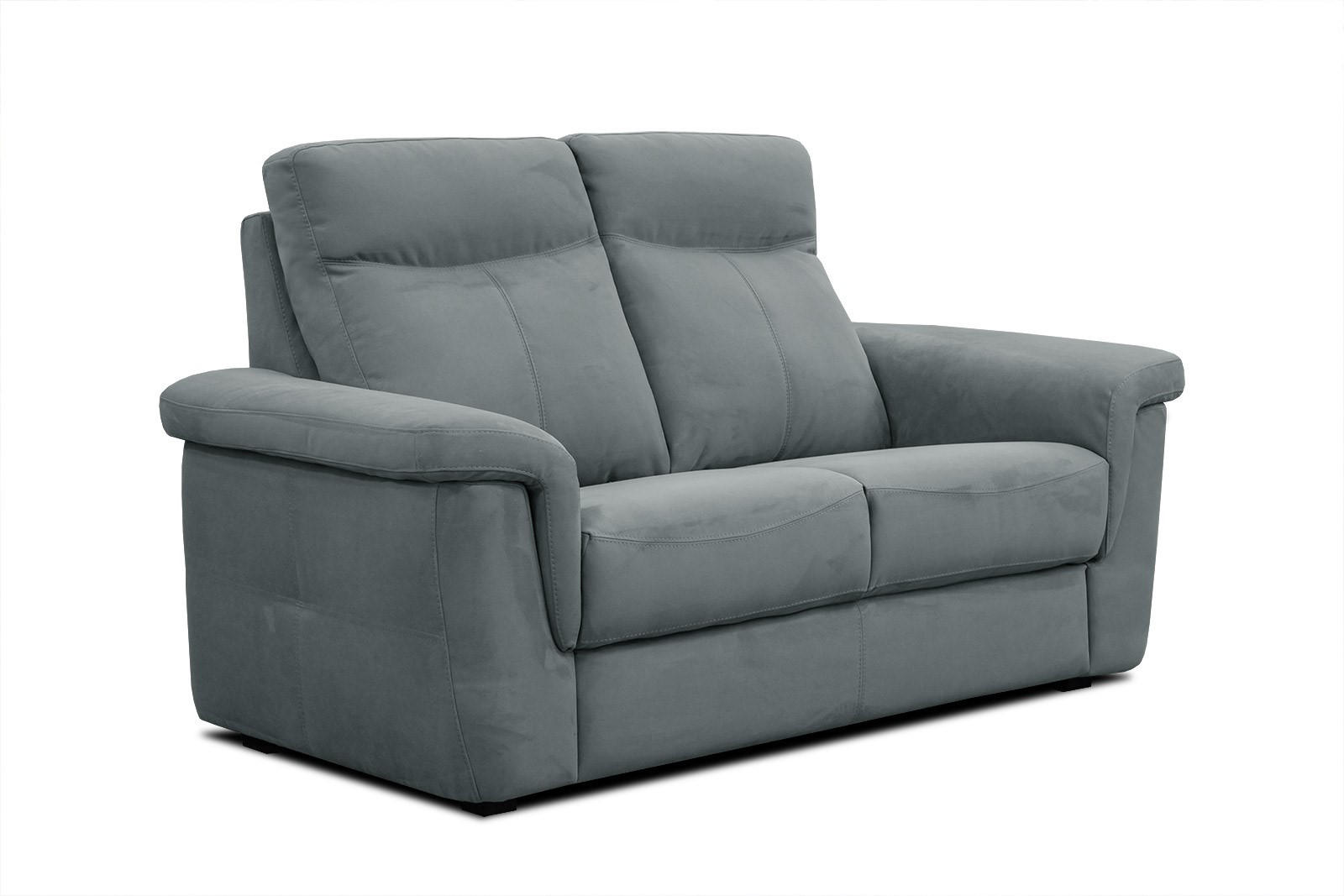 SOFA JONES 2-Sitzer, blaugrau - Blaugrau, Holzwerkstoff/Textil (166/102/99cm) - Courtois Laville
