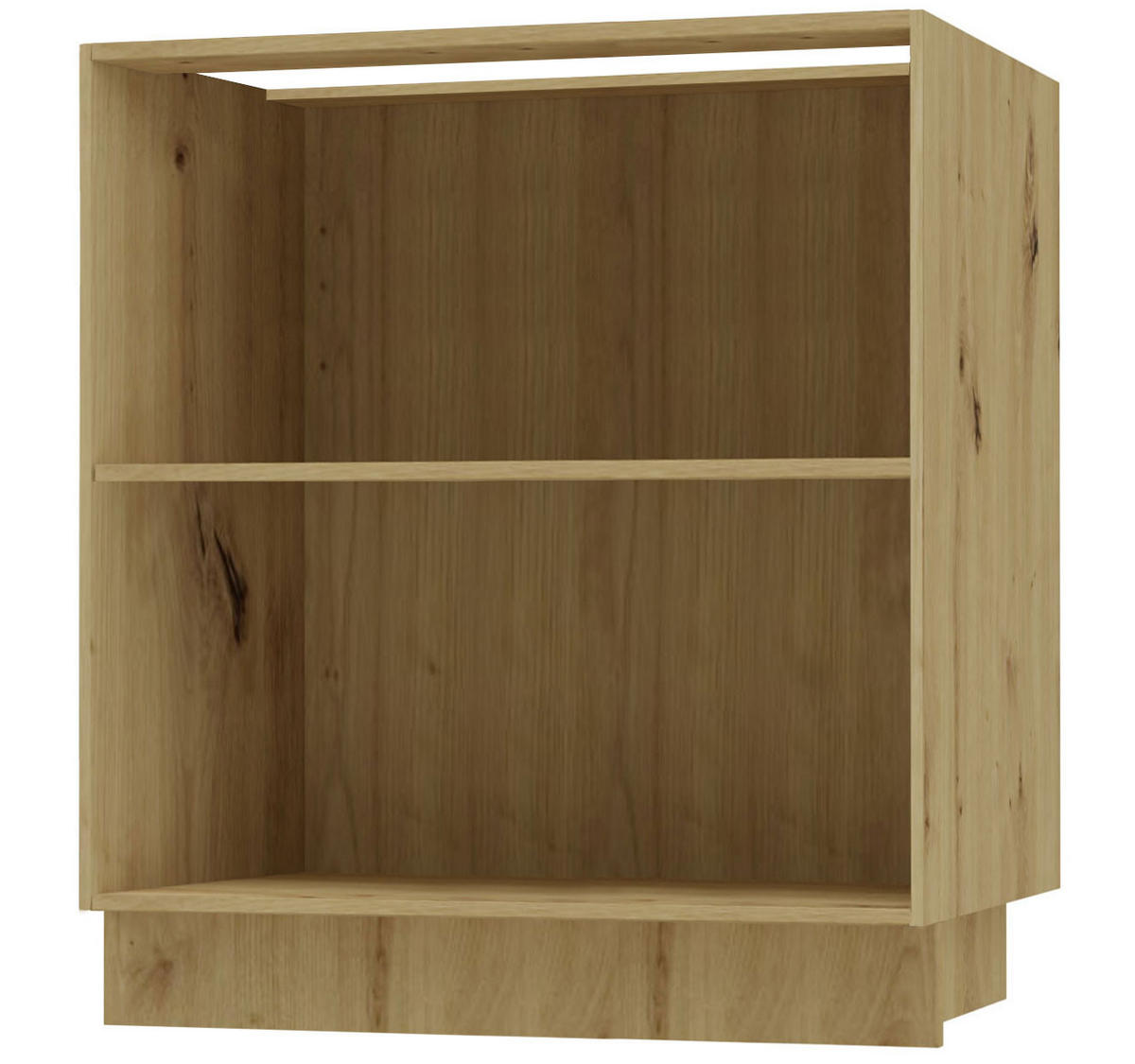 UNTERSCHRANK Salo D11/80 Eiche Artisan / Reed Green Matt 80 / 50 / 82cm - Eiche Artisan/Grün, Holz/Holzwerkstoff (80/82/50cm) - Feldmann-Wohnen