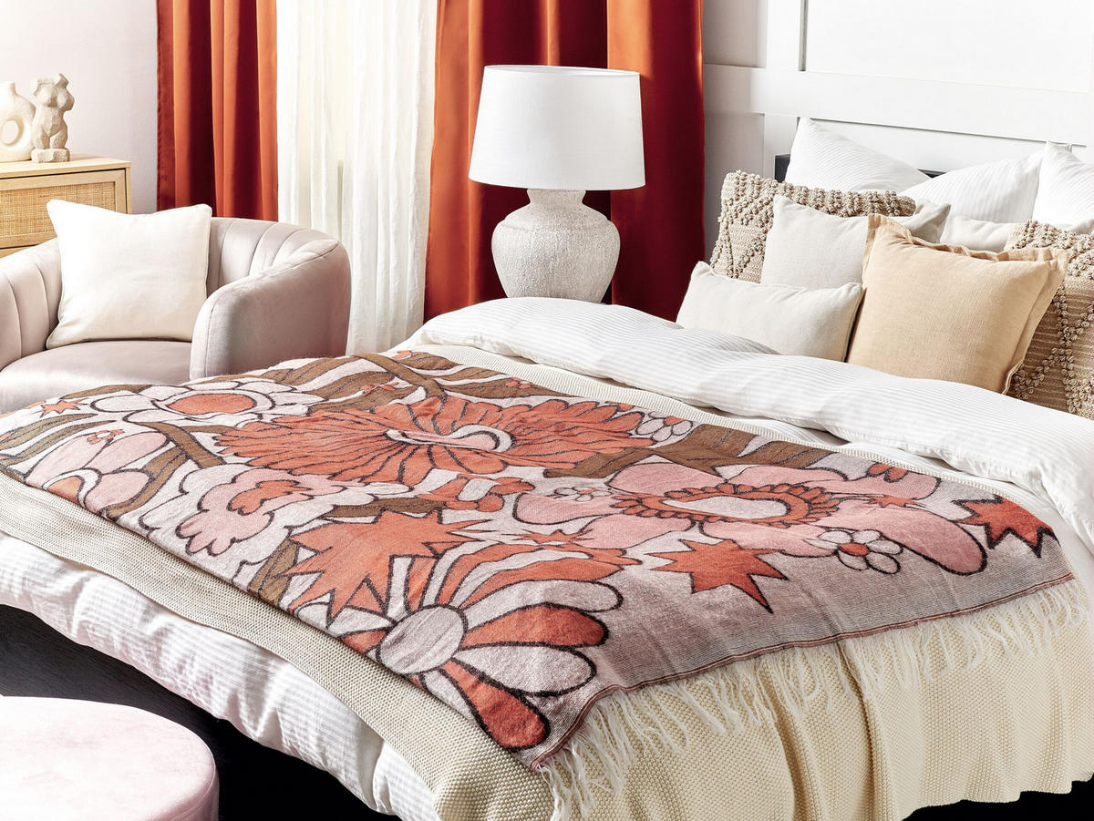 DECKE Bunt Darau 130/170 cm - Multicolor, Textil (130/170cm) - Beliani