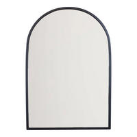 WANDSPIEGEL Briq Schwarz - Schwarz, Metall (48/68/4cm) - LOFT42