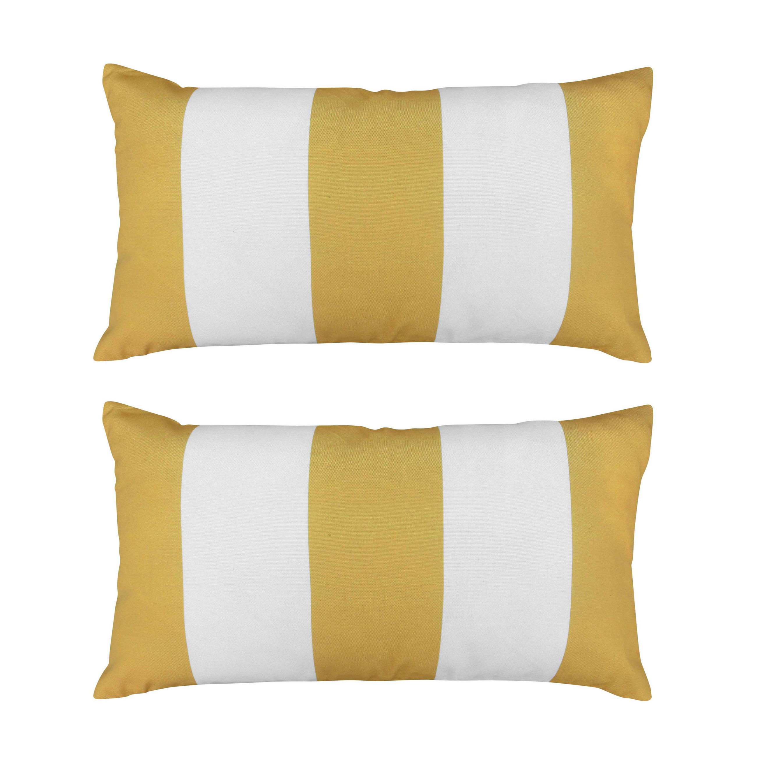 KISSEN 2-tlg., Gelb - Gelb, Textil (30/50cm) - Oviala