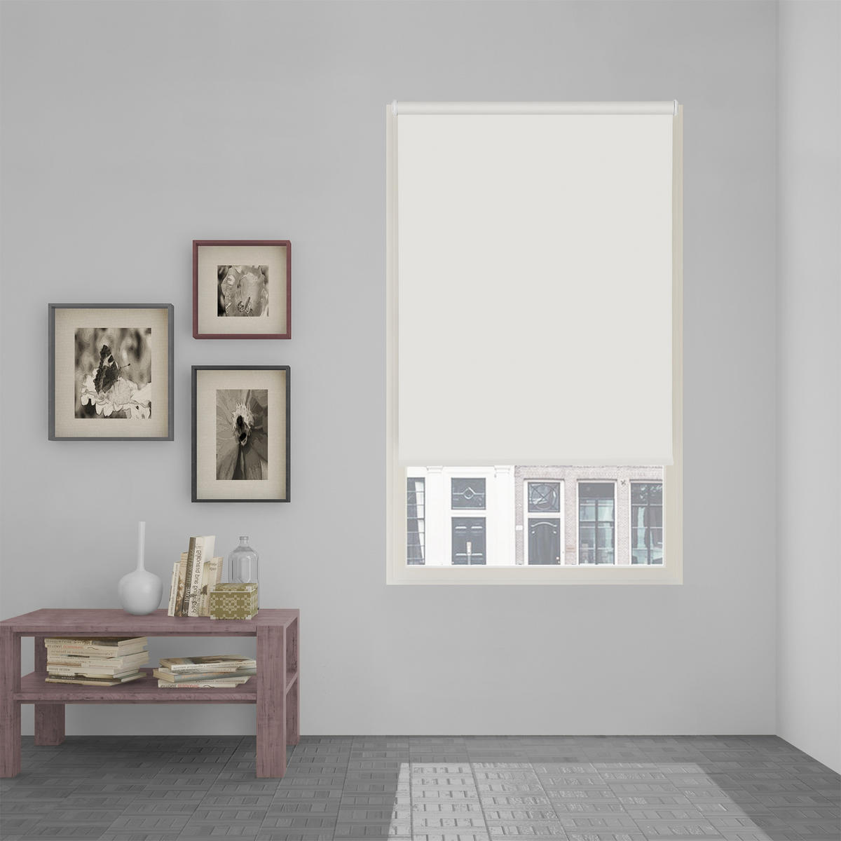 VERDUNKELUNGSROLLO - Weiß, Textil (45/190/190cm) - VIEWTEX