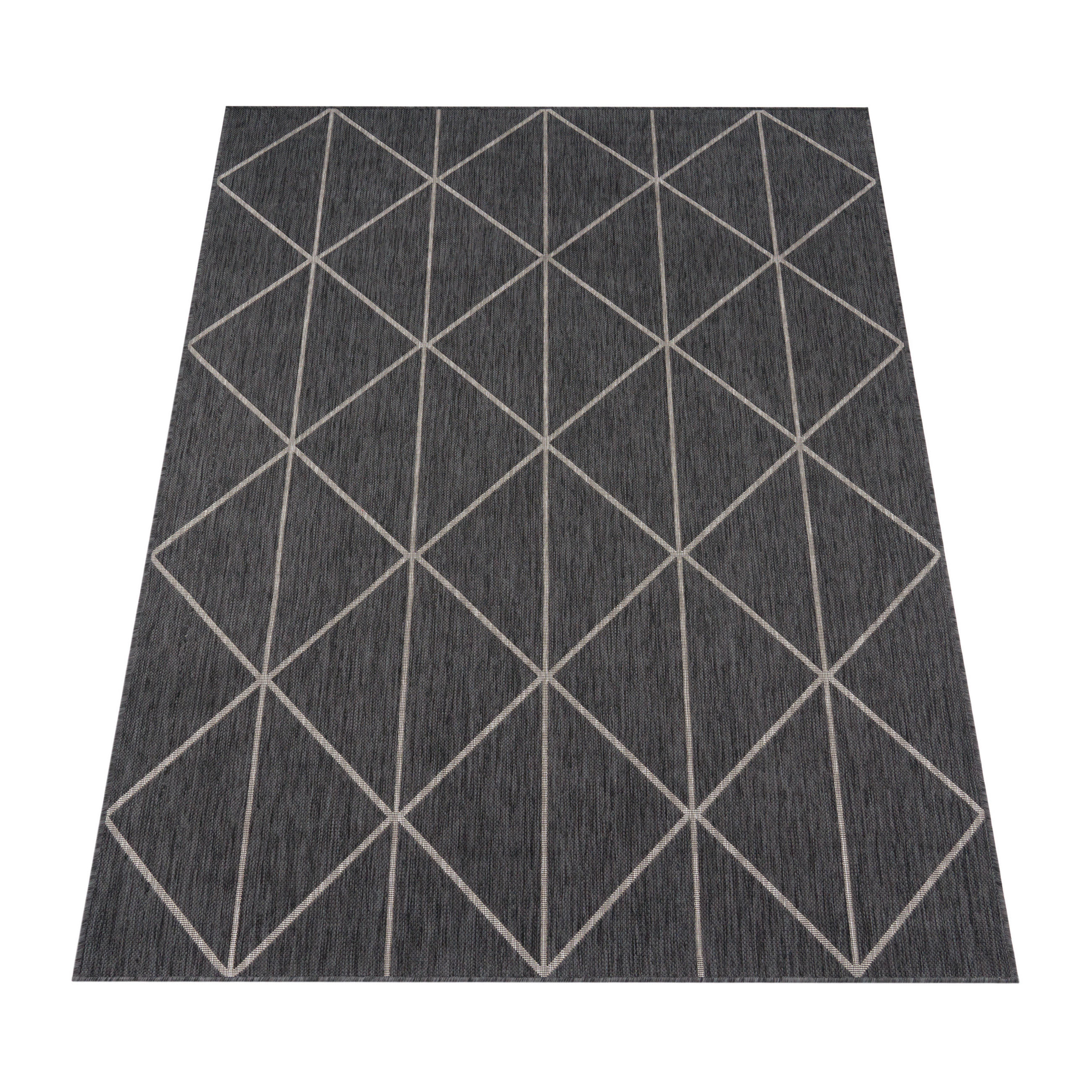 OUTDOORTEPPICH 80/150 cm Modena 221 - Anthrazit, Textil (80/150cm) - Paco Home