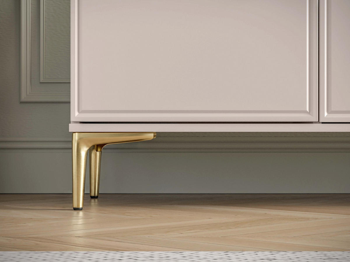 VITRINE – 92 cm – Sandro – Sandfarben - Sandfarben, Holzwerkstoff (92/149/40cm) - hi-markt