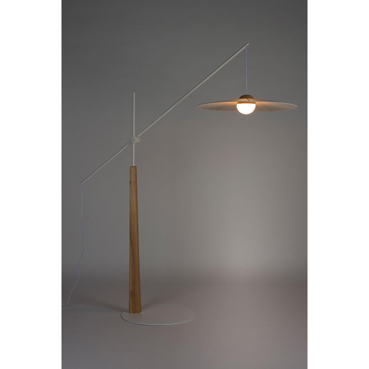 STEHLAMPE Belle Beige - Beige, Metall (180/65/200cm) - Zuiver