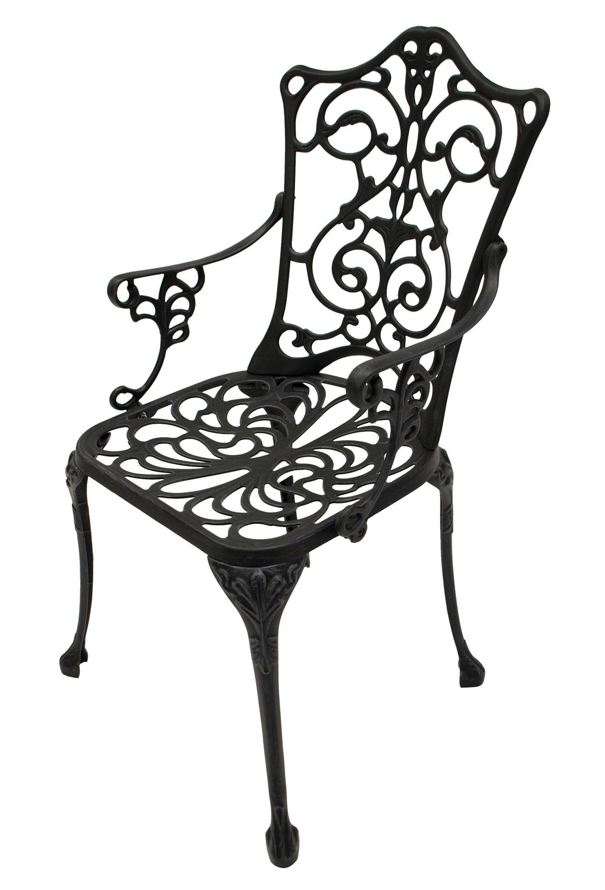 BISTROSET Boulder - Jugendstil - 5-teilig, Aluguss antik grau - Grau, Metall - TPFGarden