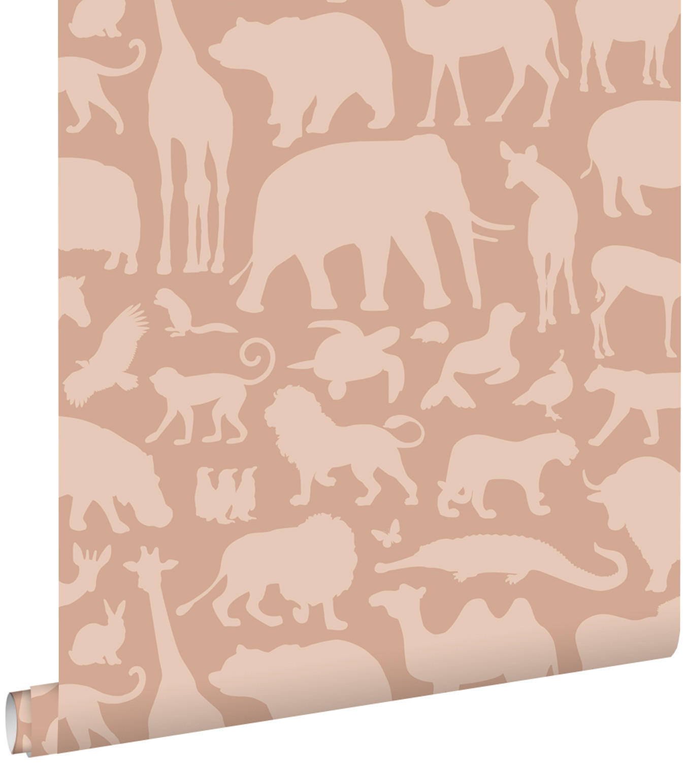 TAPETE Tiere 53 cm x 10.05 m - Terracotta, Papier (53/0.1cm) - ESTAhome