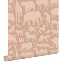 TAPETE Tiere 53 cm x 10.05 m - Terracotta, Papier (53/0.1cm) - ESTAhome