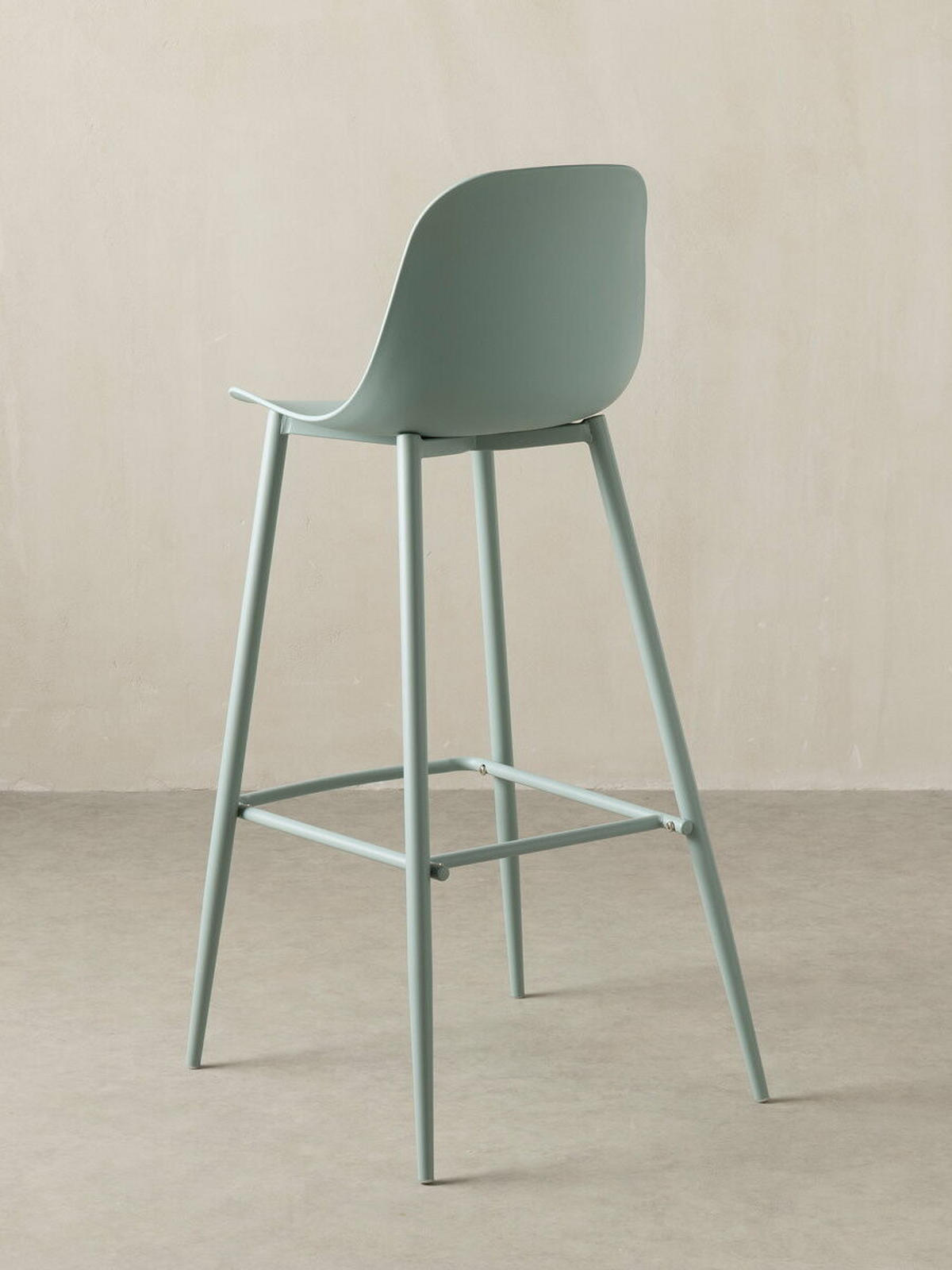 BARHOCKER Lein Grün 49.5 cm x 101.5 cm - Grün, Kunststoff (49/101/48cm) - Kenay Home