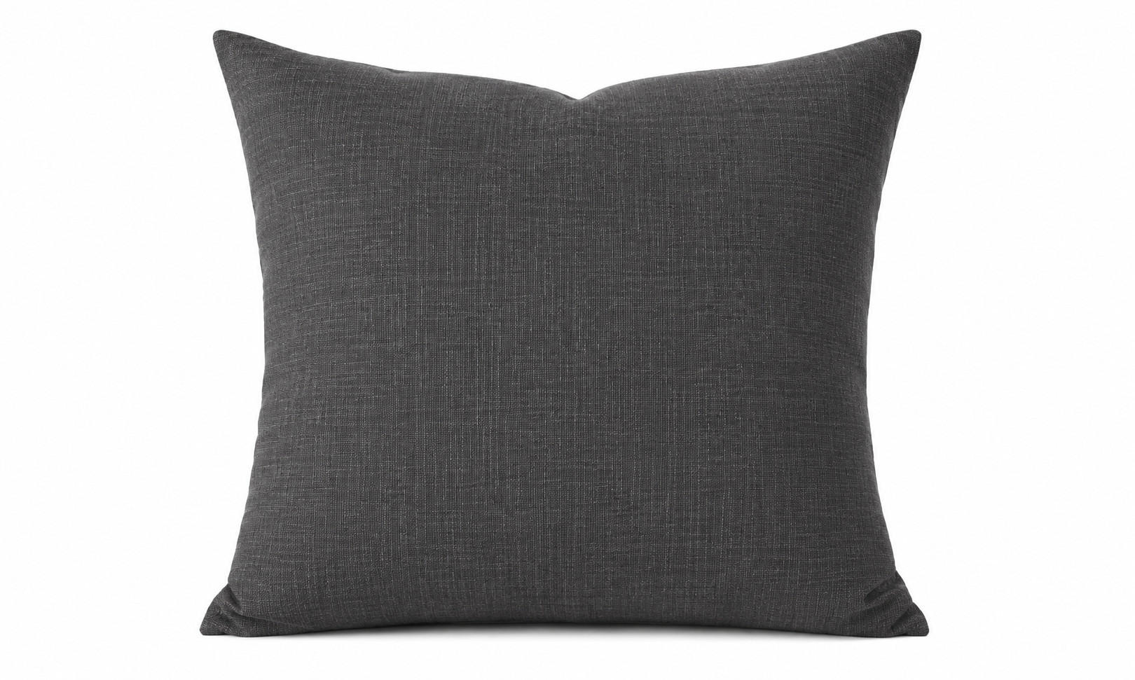 KISSENBEZUG Leinenoptik 60/60 cm Anthrazit - Anthrazit, Textil (60/60cm) - TiborTex