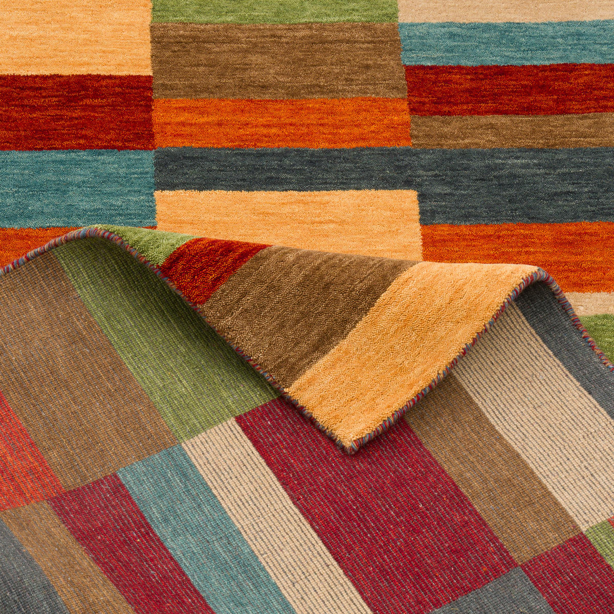 NATUR WOLLE TEPPICH GABBEH ESTA - Multicolor, Textil (70/300cm) - Pergamon