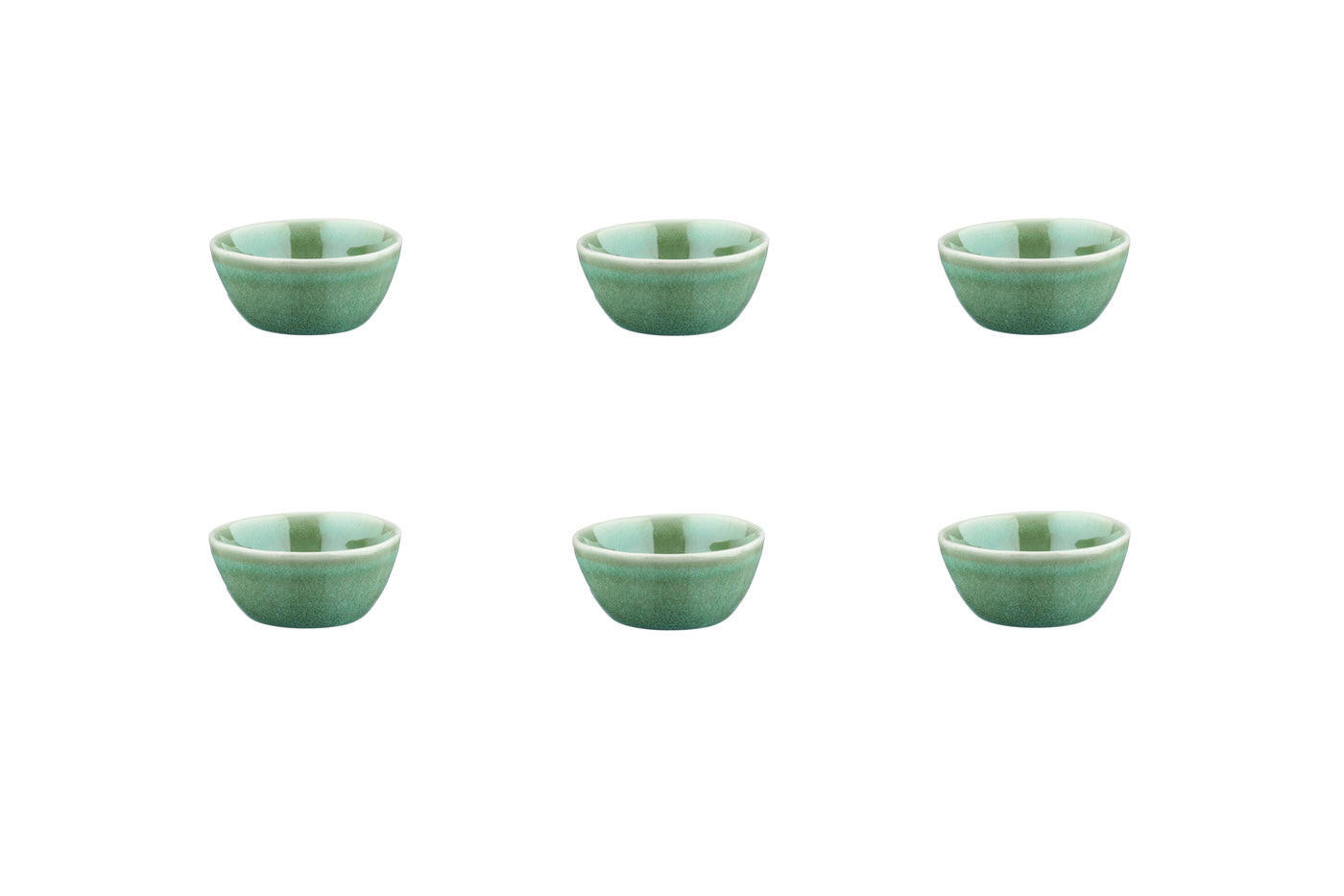 SCHALEN Magma Ø9cm - 6er-Set - Minzgrün - Grün, Keramik (9cm) - Björn