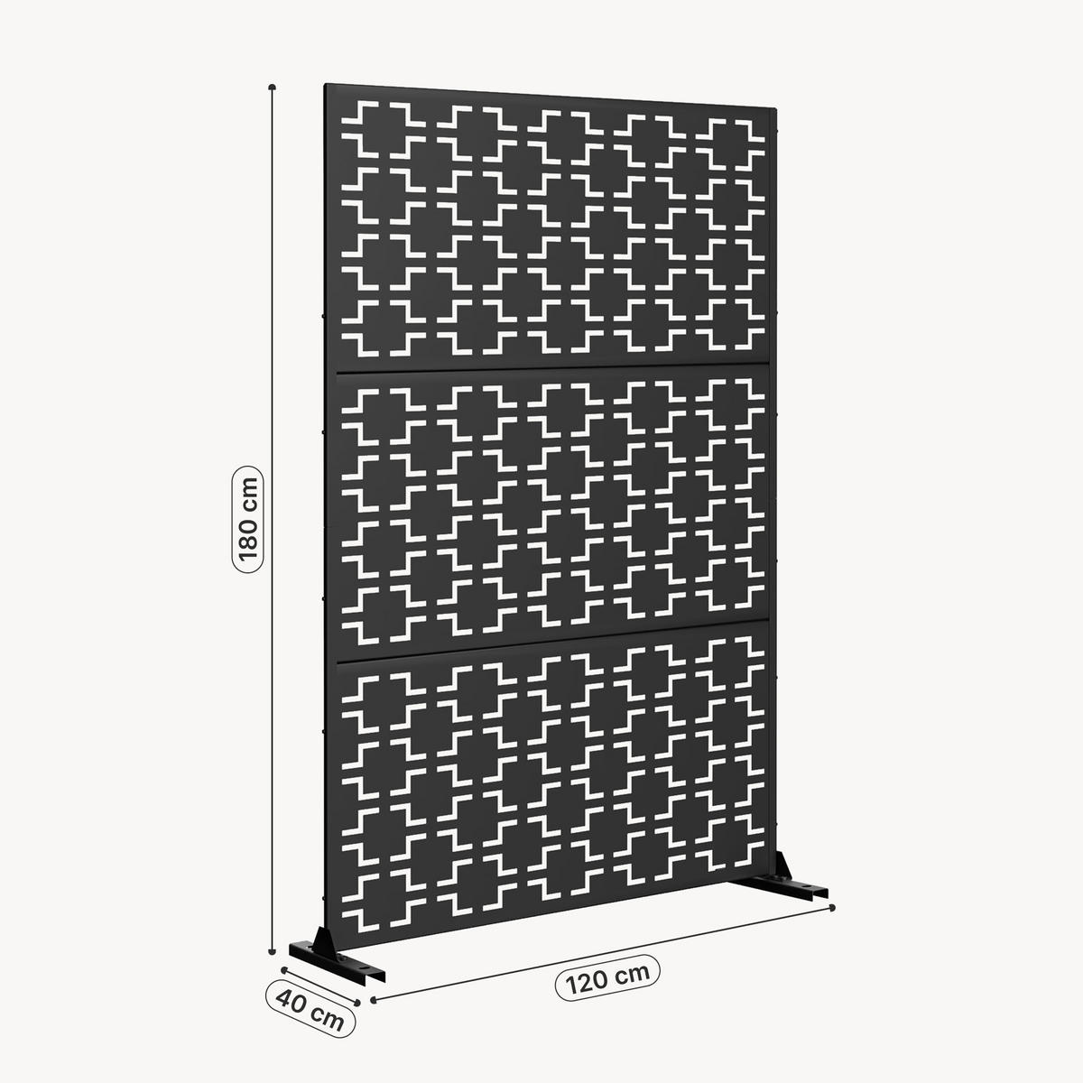DELIACA STENA Basciano - antracitová, kov (120/180cm) - casa.pro