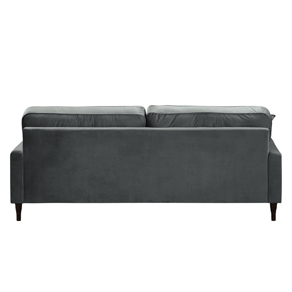 POLSTERGARNITUR (3-2) - Samt - Grau, Textil (211/85/96cm) - home24