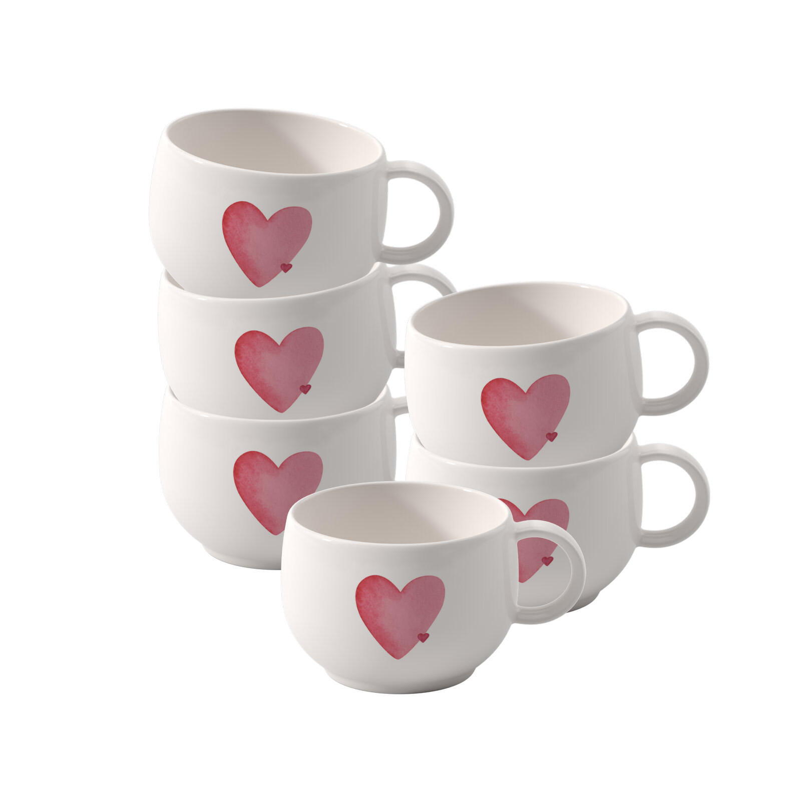 ESPRESSOTASSEN With Love weiß 60 ml 6er Set - Weiß, Keramik (0.06L) - like.Villeroy & Boch