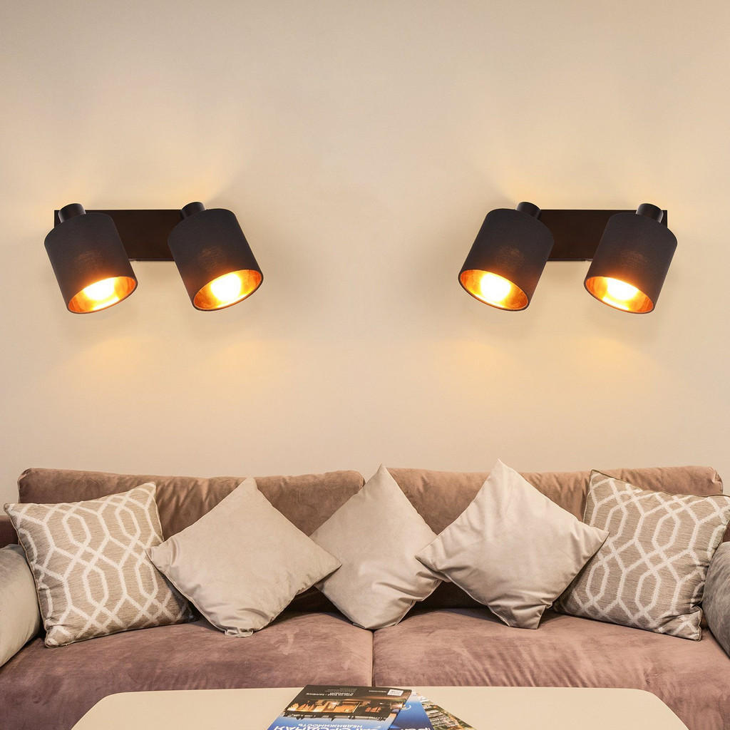 Thumbnail - Nettlife Deckenstrahler, Schwarz, Textil, 11x21x25 cm, Lampen & Leuchten, Innenbeleuchtung, Spots & Strahler, Wandstrahl...