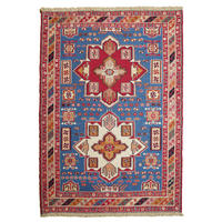 TEPPICH Sumak Shahsavan Blau 154/108 cm Schurwolle - Blau, Textil (108/154cm) - Looma