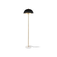 STEHLEUCHTE Waved 40/40/154 cm - Schwarz, Metall (40/40/154cm) - Leitmotiv