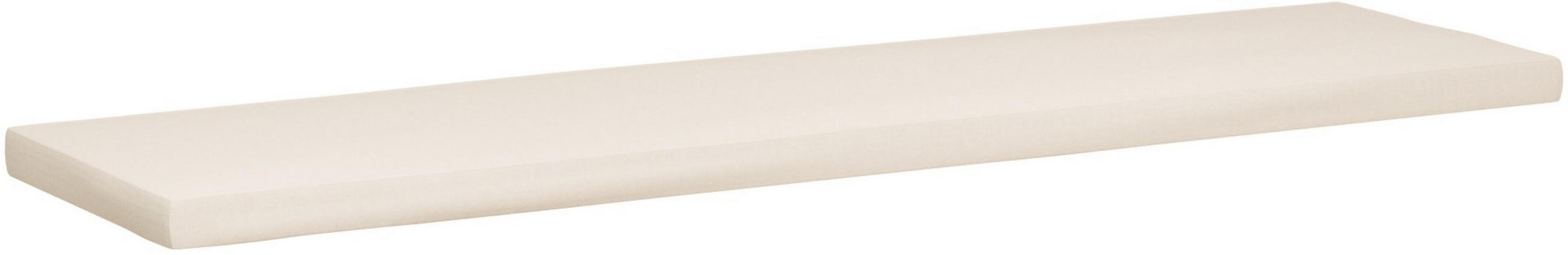 SITZKISSEN eckig 186/48/8 cm Kunststoff Creme - Creme, Kunststoff/Textil (48/186/8cm) - CLP