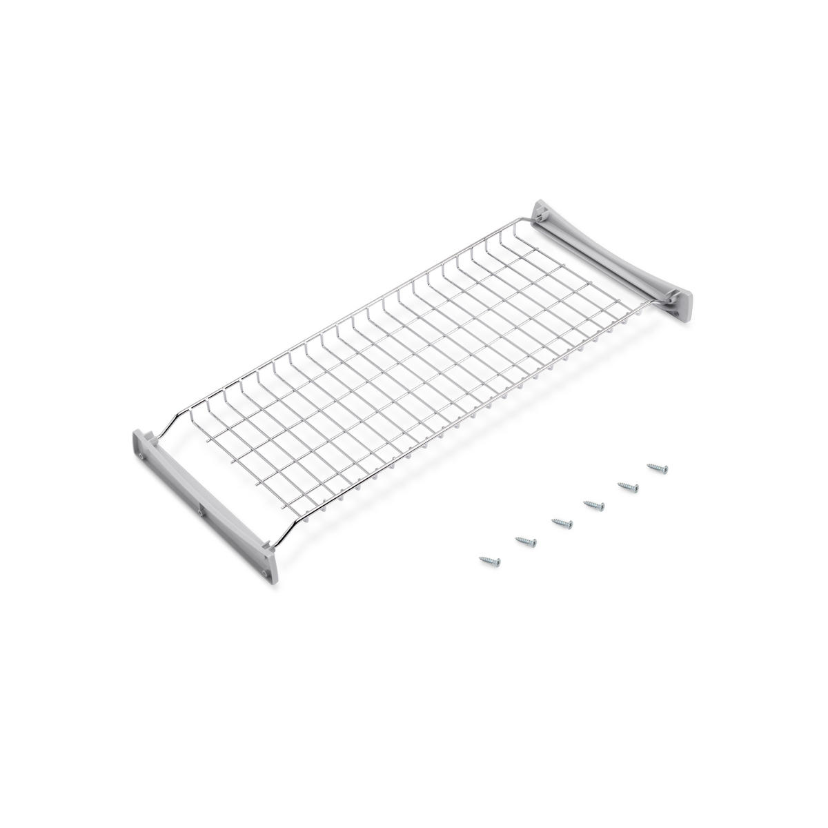 ABTROPFGESTELL Suprastar für hohe Module, 700, Stahl, Verchromt - Chromfarben, Metall (27.2/10/67cm) - EMUCA