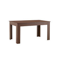 ESSTISCH ausziehbar mit 2 Tropfenblätter rechteckig DE-40070 Walnuss - Walnussfarben, Holzwerkstoff (88.5/220/77cm) - ComfortXL