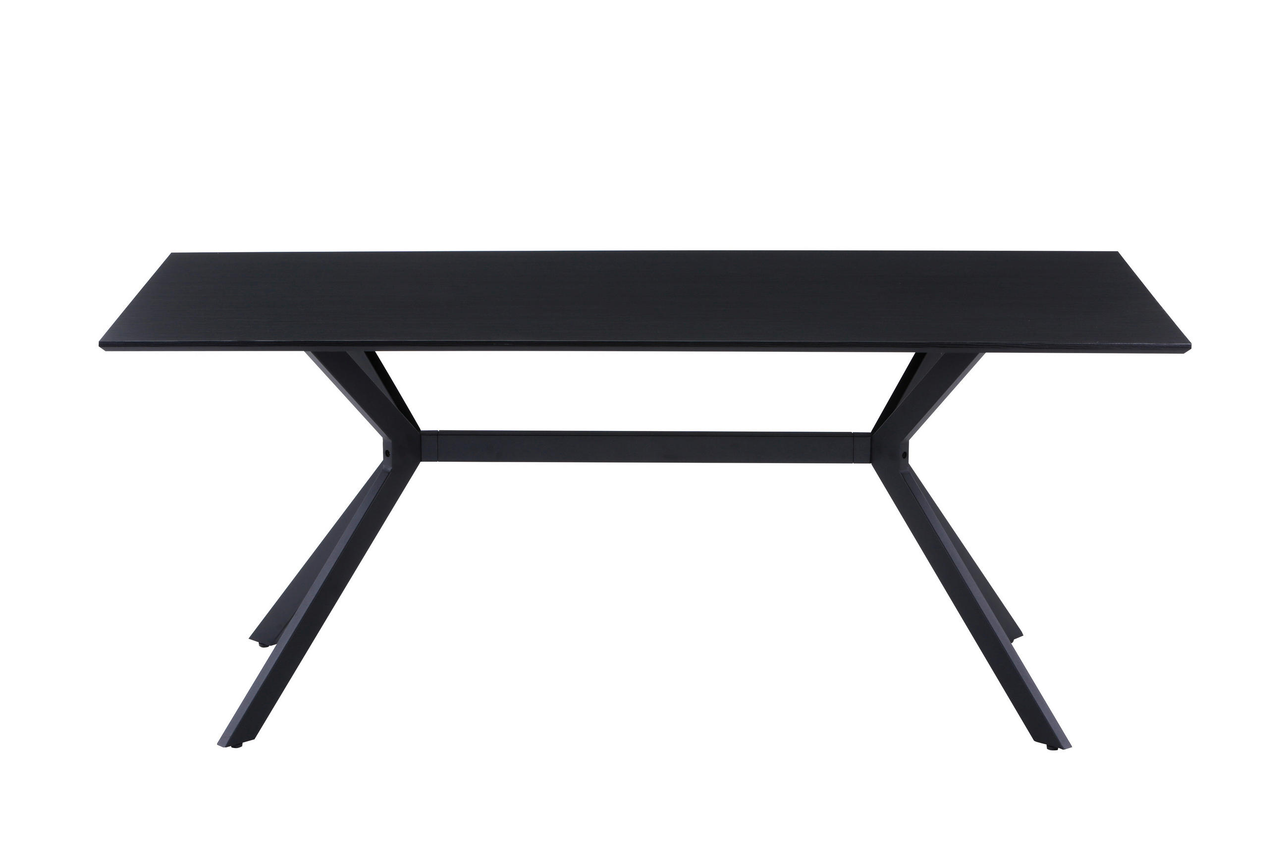 ESSZIMMERTISCH NIILO - 180x90 cm - MDF mit Dekor, Gestell Metall - Grau, Metall (90/180/75cm) - TPFLiving