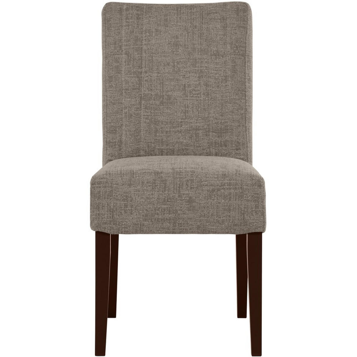 STUHL FREYA mit wengefarbenen Holzbeinen, Polsterstuhl, Hellbraun - Wengefarben/Hellbraun, Holz (47/94/42cm) - Beautysofa