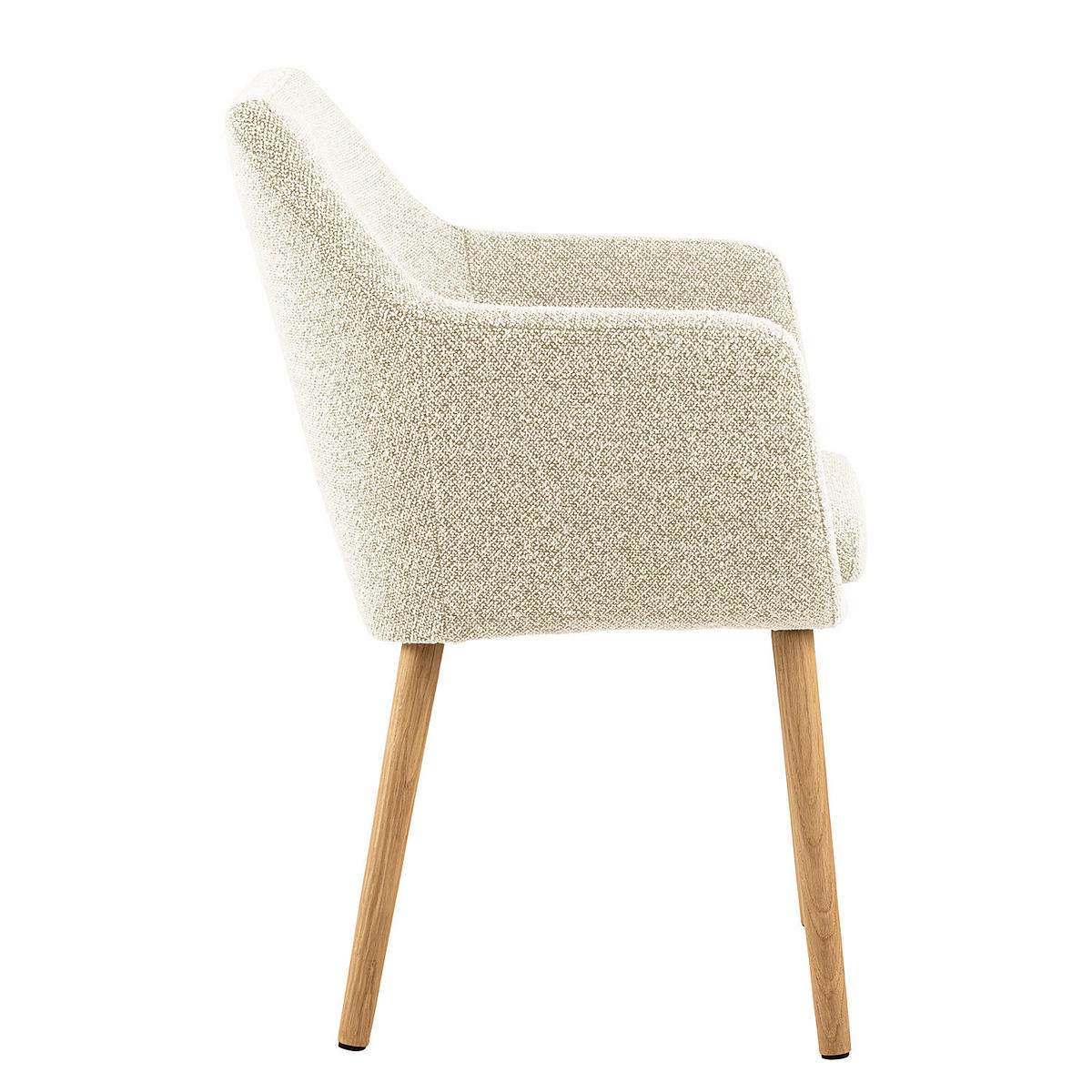 ARMLEHNENSTUHL - Creme, Textil (58/84/58cm) - home24