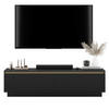 TV-SCHRANK Selene Schwarz matt 140 cm Glamour - Schwarz, Holzwerkstoff (140/37/35cm) - Meble Lindner