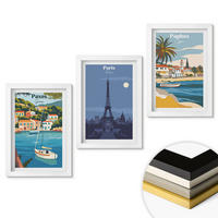 WANDBILDER 3er-Set - 20x30 cm Weißer Rahmen - Küstenstädte und Architektur - Weiß, Kunststoff (20/30cm) - ArtPrintCave