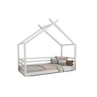 HAUSBETT MOON 90/200 in Weiß - Weiß, Holz (90/200cm) - Deine Möbel 24