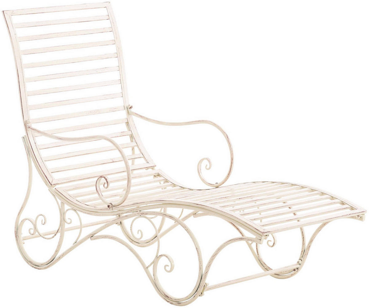 GARTENLIEGE Aurelle antik-creme - Naturfarben, Metall (58/101/140cm) - TPFGarden