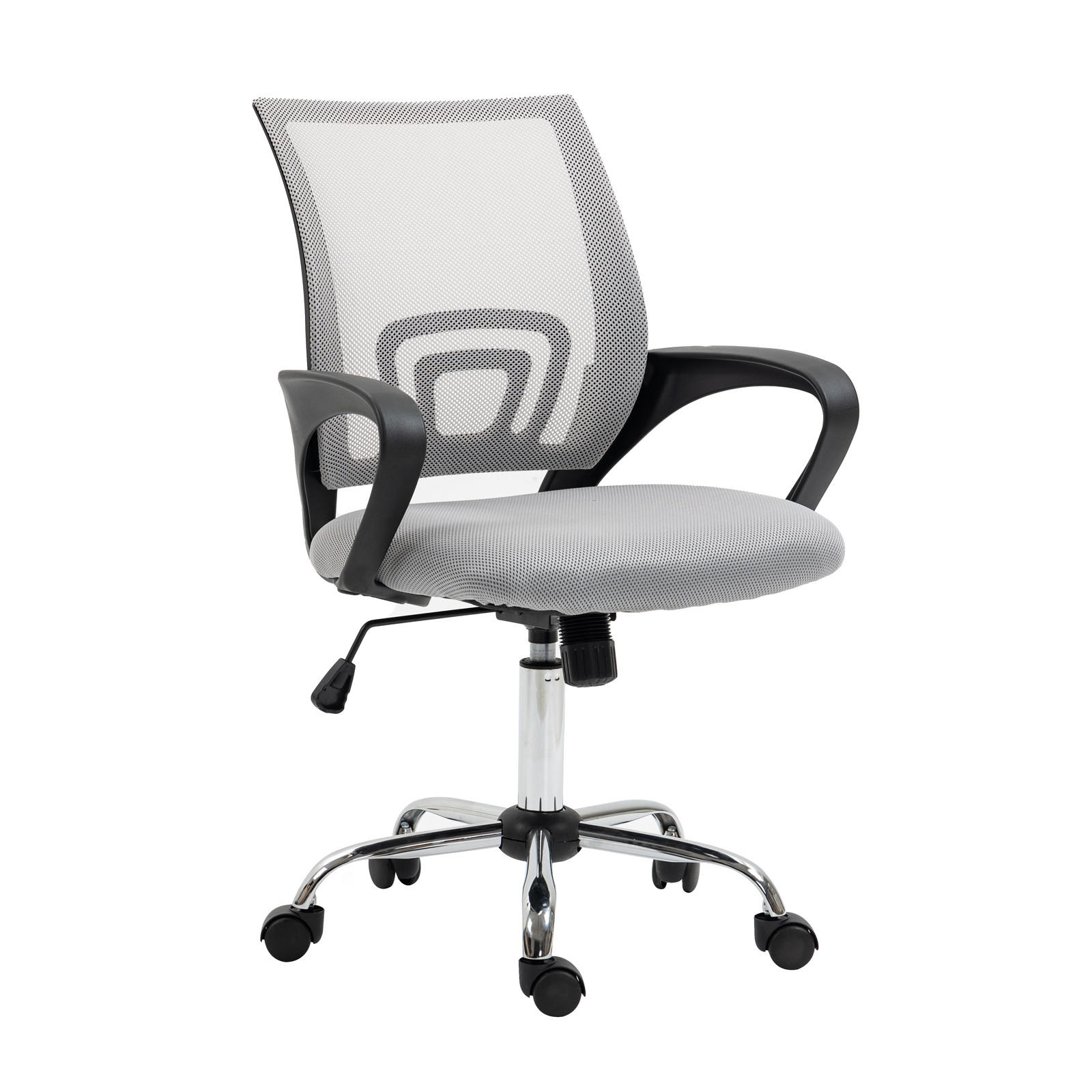 KINDERSCHREIBTISCHSTUHL CYDNEY Stoffbezug Grau - Grau, Textil (57/104/49cm) - SVITA