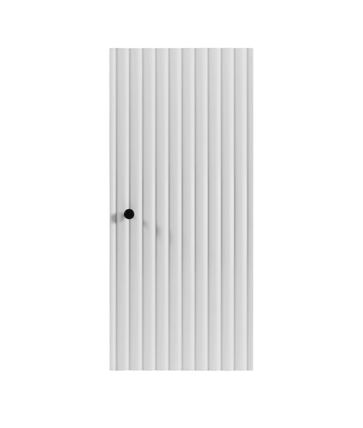 HÄNGESCHRANK BELLO geriffelt Weiß matt 35/68/27 cm - Weiß, Holzwerkstoff/Metall (35/68/27.2cm) - Rodan