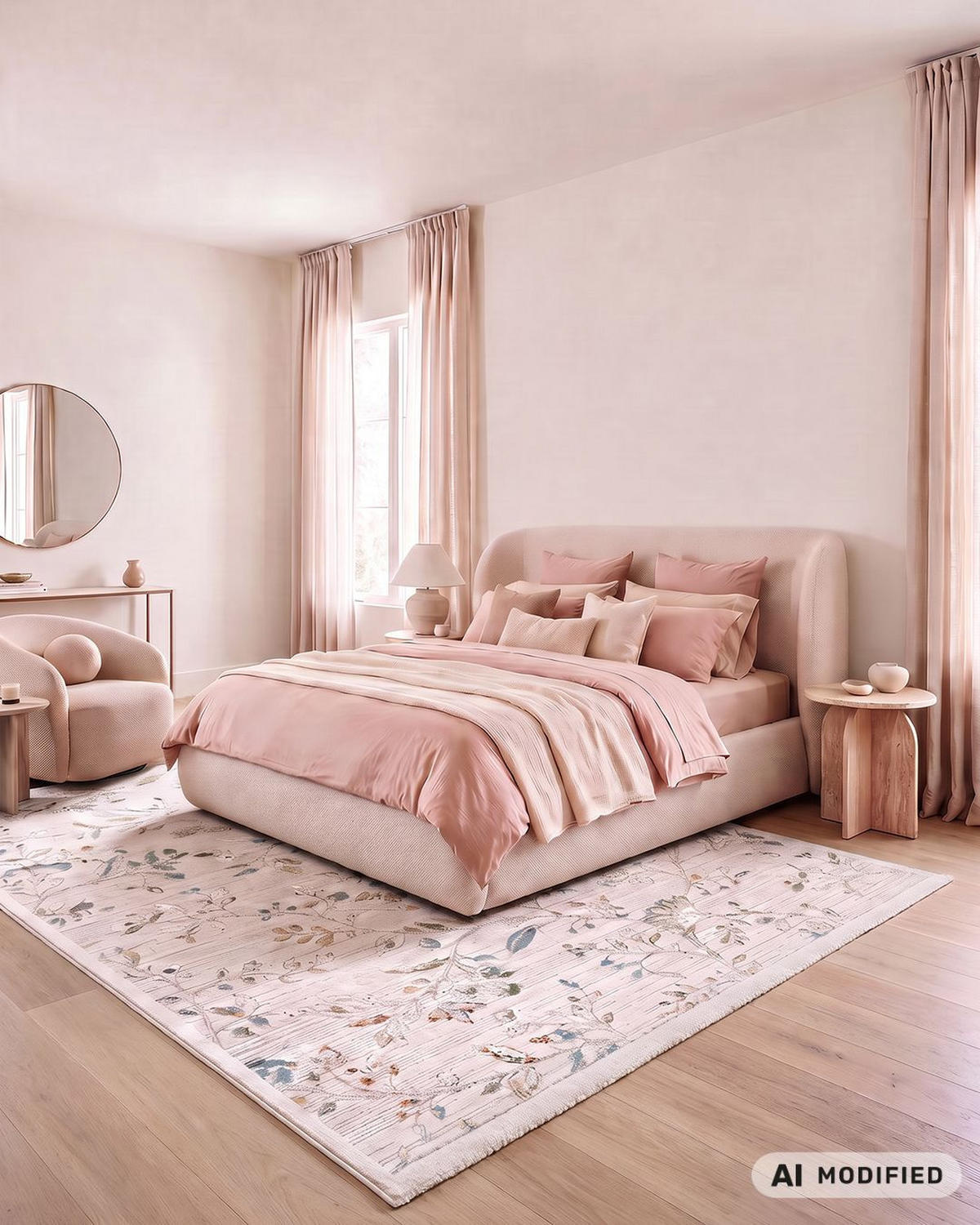 KOBEREC Alin Noble Mazovia 200x300cm Béžový Krémový Rostlinný Krátký Vlas - béžová, textil (200/300cm) - Mazovia