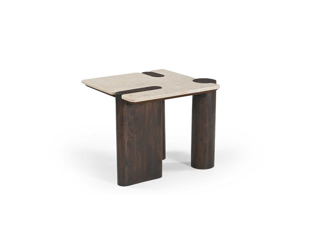 COUCHTISCH Maeve Mangoholz 57 cm / 50 cm Dunkelbraun - Dunkelbraun, Holz (50/57/45cm) - Villa Möbel