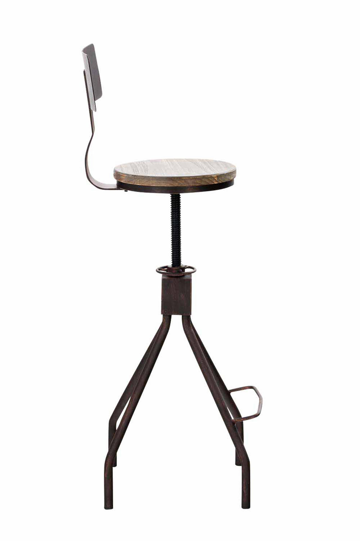 BARHOCKER 2er Set Elcom bronze - Bronzefarben, Textil/Metall (45/108/45cm) - TPFLiving