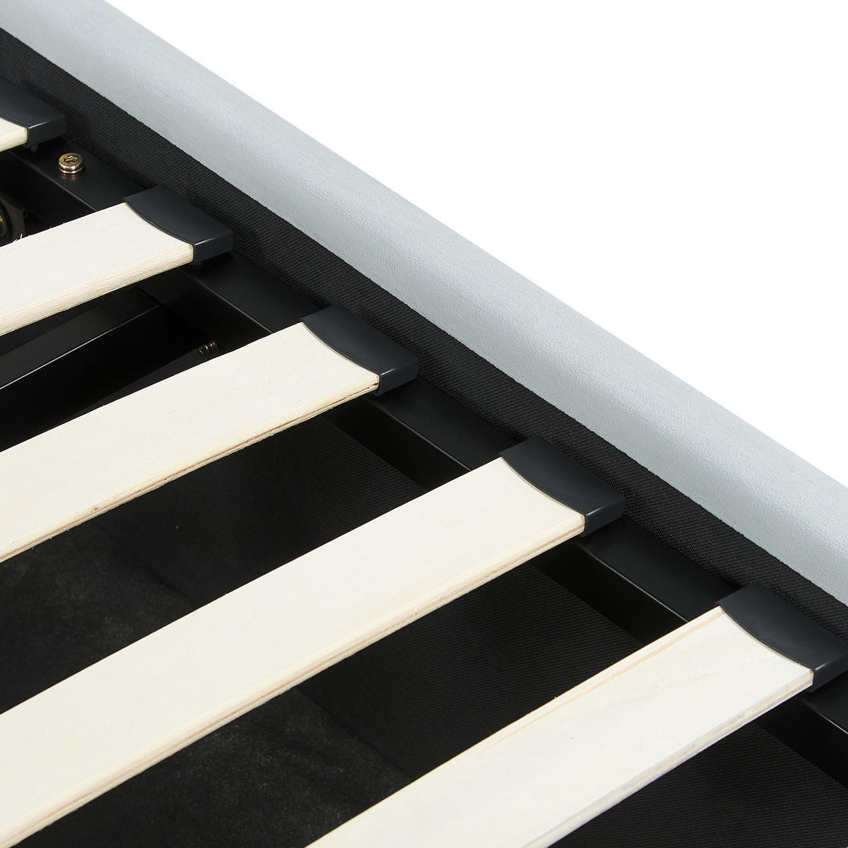 POLSTERBETT 90/200cm Hellblau Anet - Hellblau, Textil (90/200cm) - Beliani