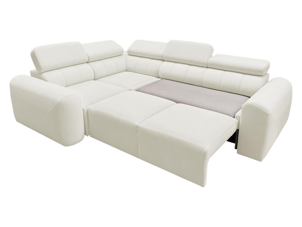 ECKSCHLAFSOFA Volare II, Seite: Links - Creme, Holz/Textil (273/204cm) - MIRJAN24