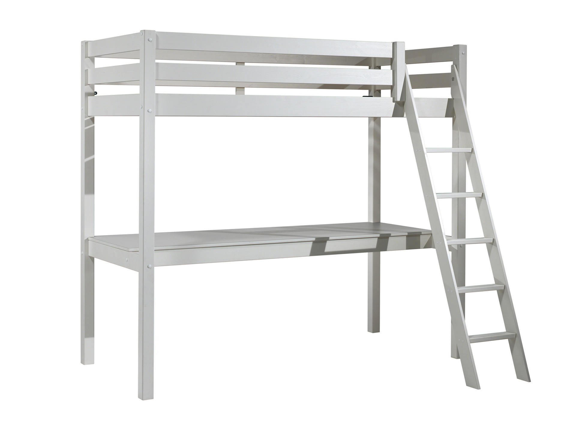 HOCHBETT PINO Weiß 99x209x190 cm - Weiß, Holz - FURNLUX
