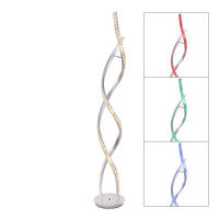 LED STEHLEUCHTE MESCH Chrom Silber - Silberfarben, Metall (20/20/116cm) - Globo Lighting