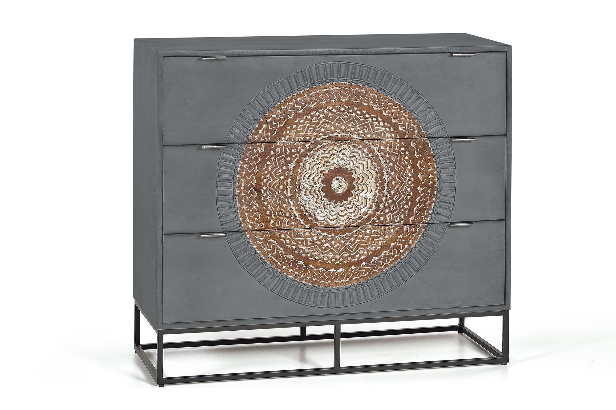 Giner y Colomer Kommode Grau 40x90x100 cm