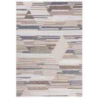 TEPPICH In-Outdoor Beige Abstract - Kurzflor Rechteckig Creme - 140 x 200 cm - Beige/Creme, Textil (140/200cm) - Mazovia