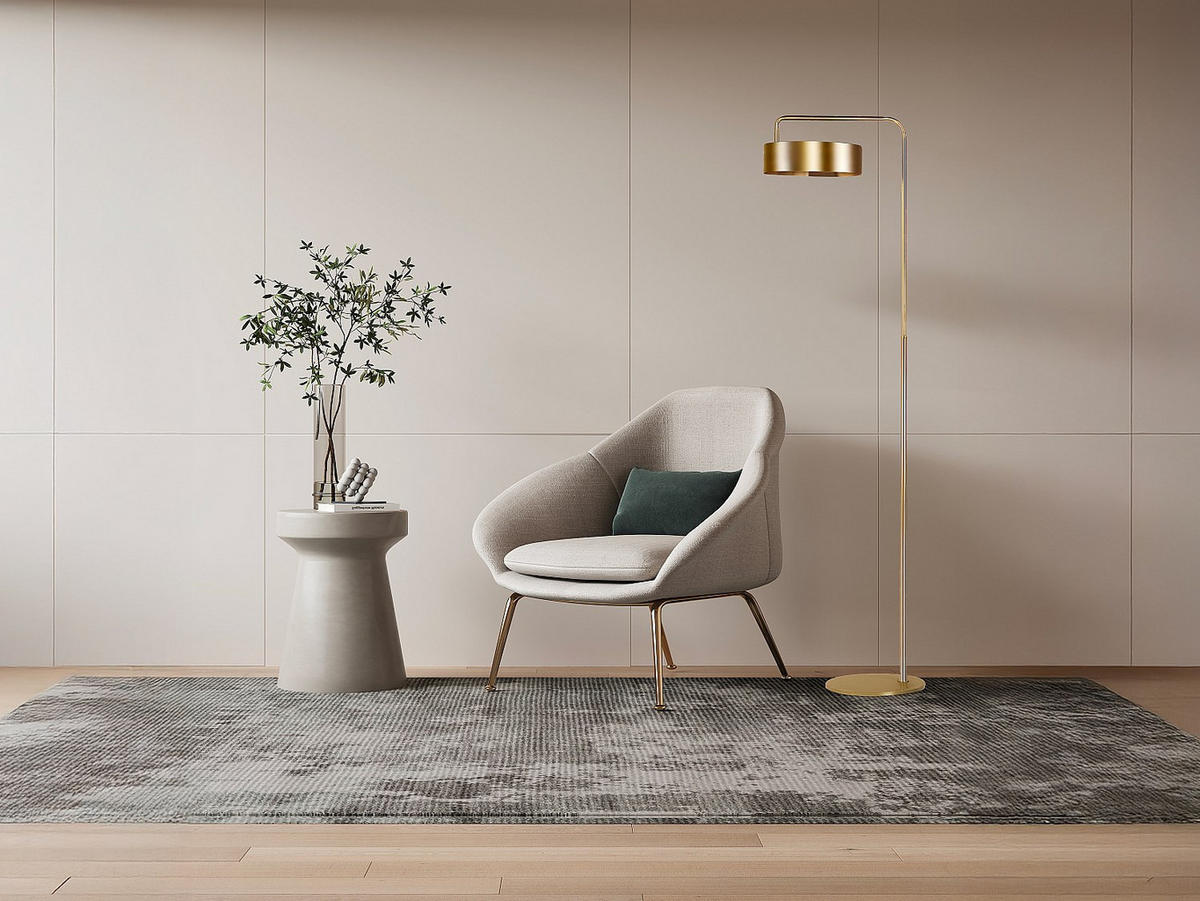STEHLAMPE - 35 cm x 25 cm - metall - goldfarben Otilie - Goldfarben, Metall (25/35/150cm) - Vente-Unique