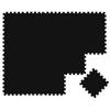 SPIELMATTE ab Null - 180/90 cm Puzzlematte Schwarz - Schwarz, Kunststoff (30/30cm) - Littletom