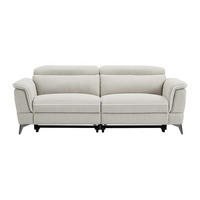 RELAXSOFA - 3 Personen - stoff - beige Macari - Beige, Textil/Metall (216/80/102cm) - Vente-Unique