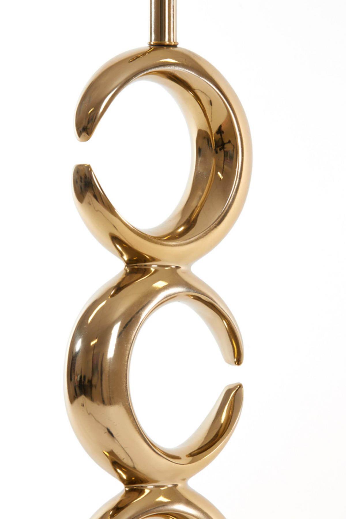 LAMPENFUSS Mond Gold Ø23/65 cm - Goldfarben, Metall (23/13/65cm) - Light & Living