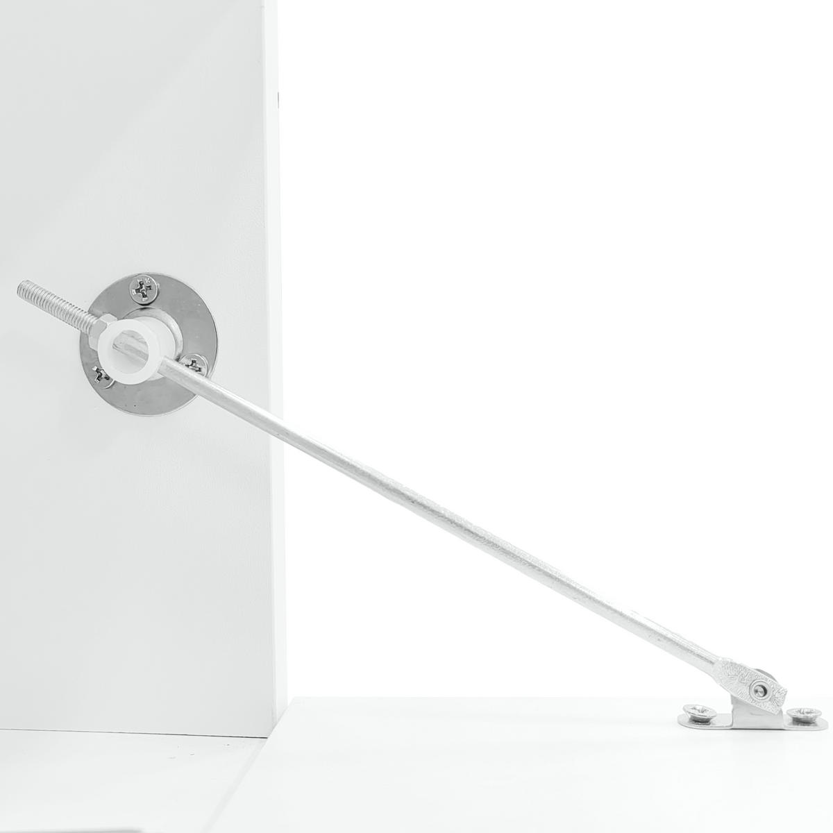 TV-ELEMENT mit Couchtisch - Kombination 2er-Set Weiß mit LED-Beleuchtung - Weiß, Holzwerkstoff (100/40/50cm) - OKWISH