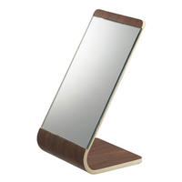 TISCHSPIEGEL Rin 6737 Dunkelbraun Holz 23.3/13/12 cm - Braun, Holz (13/23.3/12cm) - Yamazaki