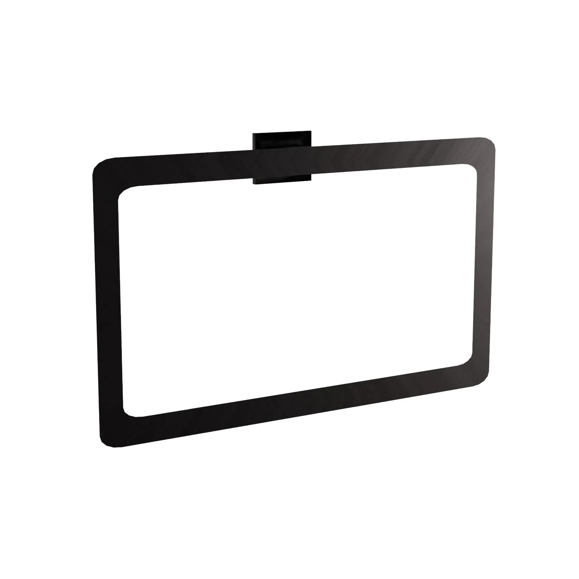 HANDTUCHHALTER Rea Ring 210 Oste Matt Black - Schwarz, Metall (6/13.5/22.5cm) - REA